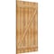 Ekena Millwork Joined Board-n-Batten Shutters w/Z-Bar, Rough Sawn Western Red Cedar, 32 1/4W x 53H, PR RBJ06Z32X053RWR - alternate 2